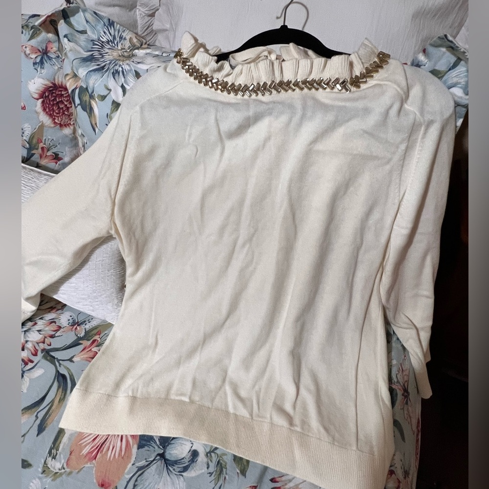 Sweater, Talbots, Cream color XL